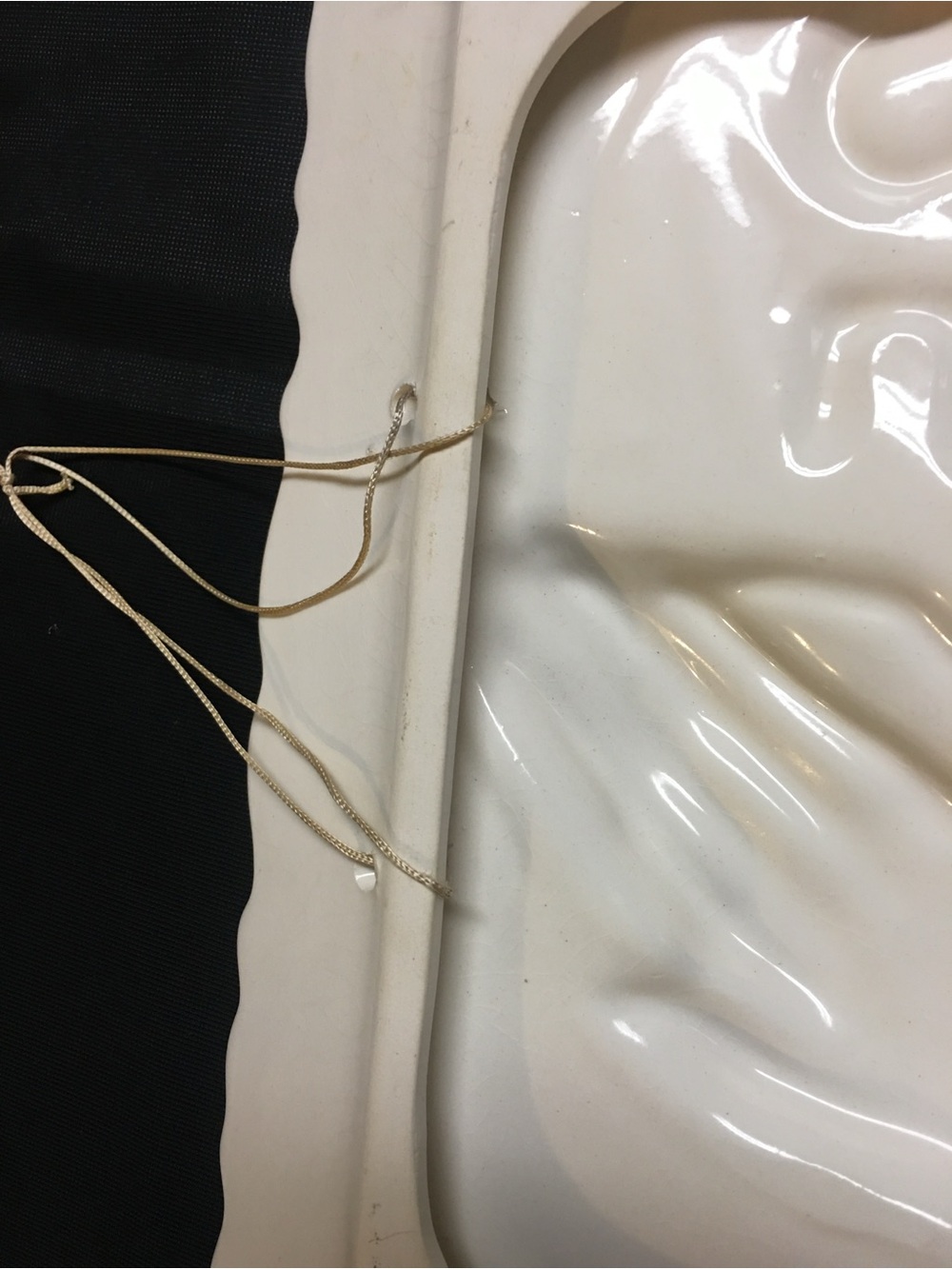 25th Anniversary Ceramic Plaque with Praying Hands - White & Tan - Picture 7 of 10